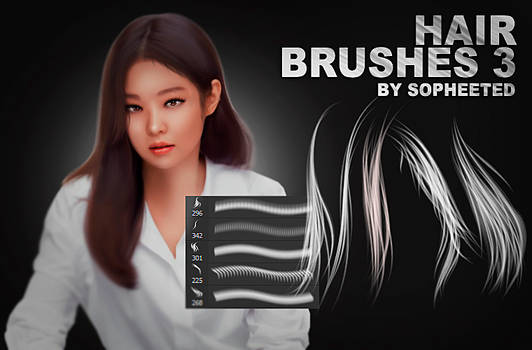 Hair brushes 3 by sopheeted