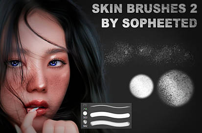 Skin brushes 2 by sopheeted
