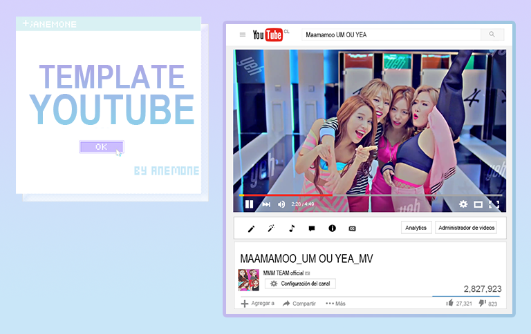 Template YOUTUBE By Anemone by myanemone on DeviantArt