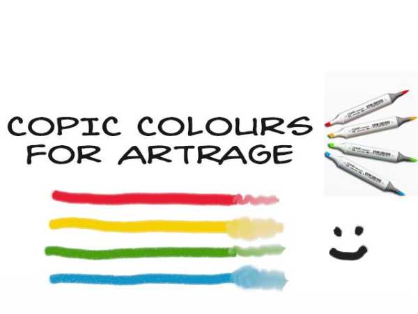 Copic Colors for Artrage