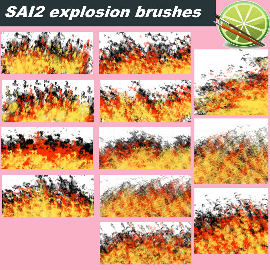 Sai2 explosion brushes by alexa223344 on DeviantArt