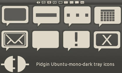 Pidgin ubuntu-mono-dark icons