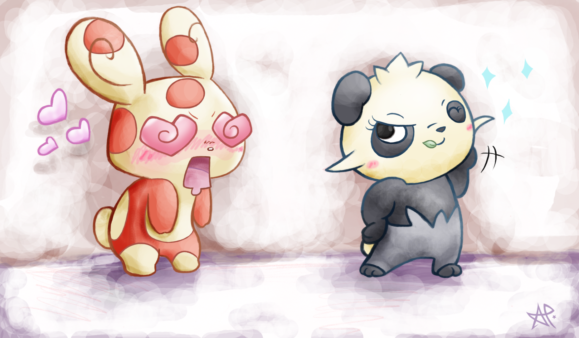 Pancham X Spinda = Panda?