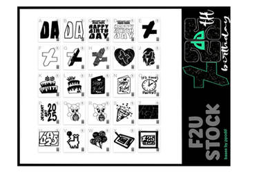 deviantART  25th Bday Dingbat Font by ppodd