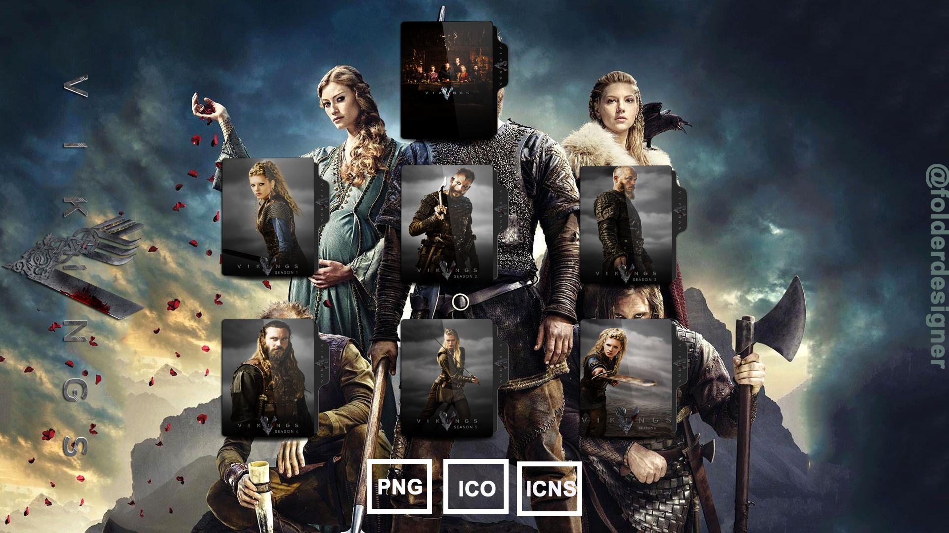 Vikings Tv Series Folder icon v1 by folderdesigner on DeviantArt