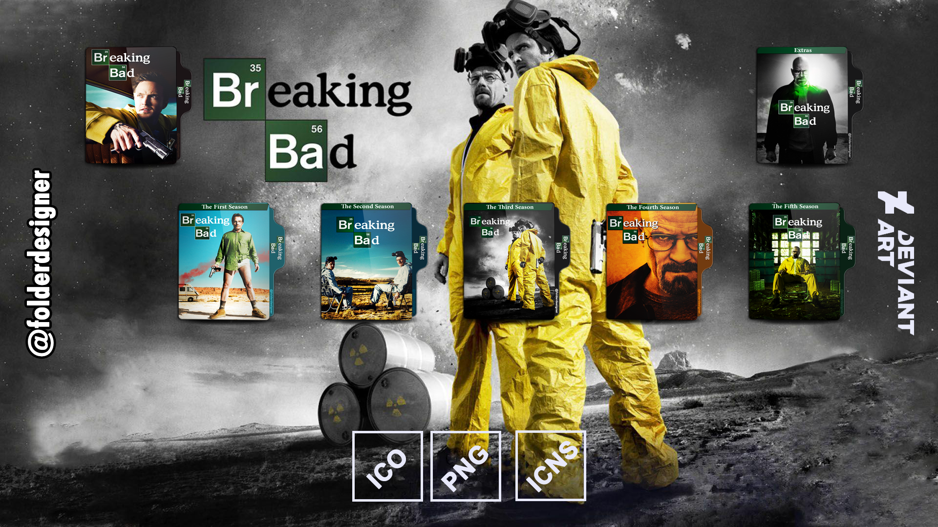 Breaking Bad v1 Folder Icon Set by folderdesigner on DeviantArt