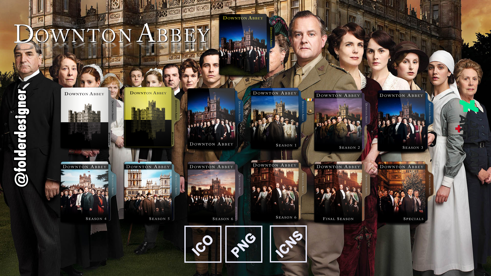 Downton Abbey TV Series Folder Icon by folderdesigner on DeviantArt