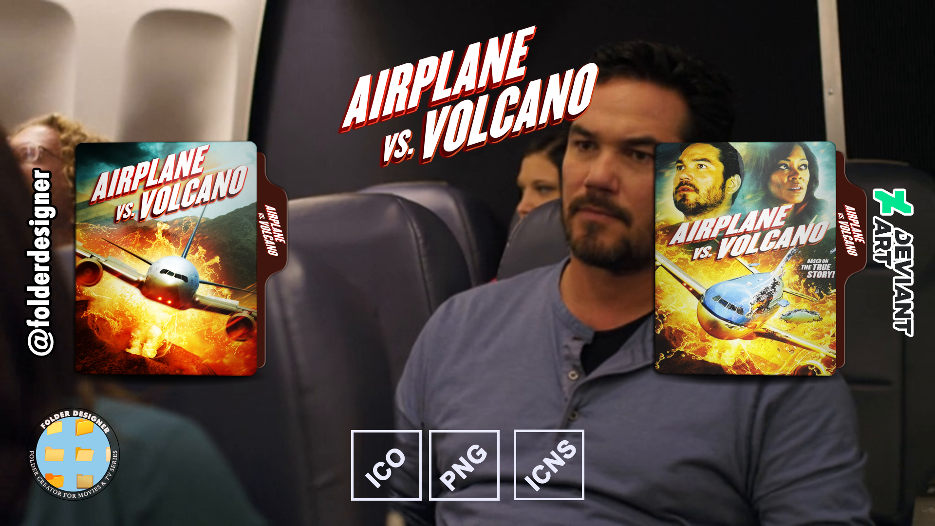 Airplane vs Volcano (2014) Folder Icon by folderdesigner on DeviantArt
