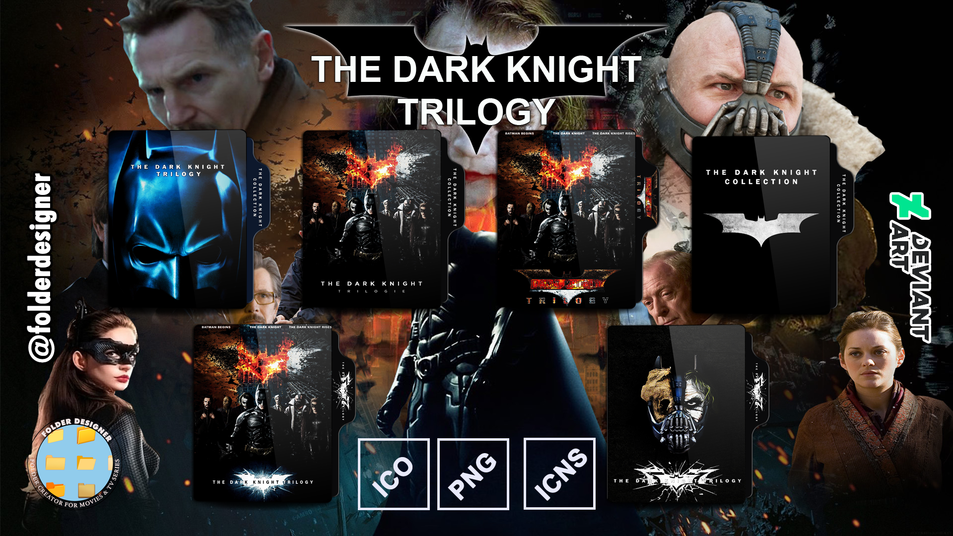 The Dark Knight Trilogy Folder Icon Set by folderdesigner on DeviantArt