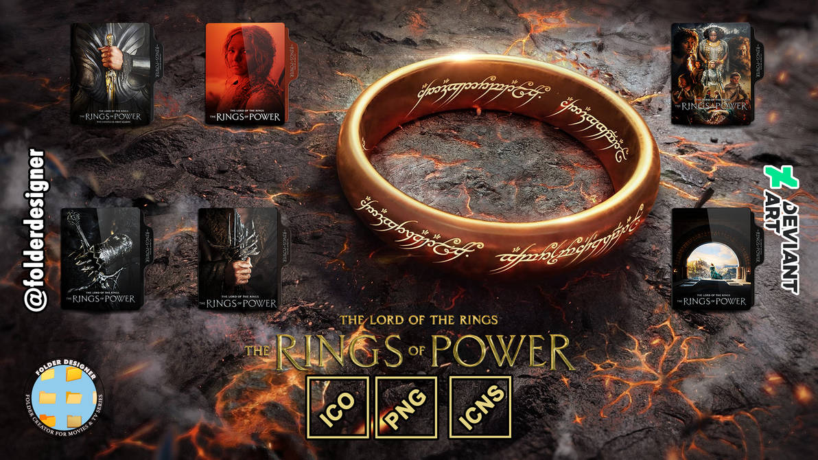 The Lord of the Rings The Rings of the Power by folderdesigner on ...
