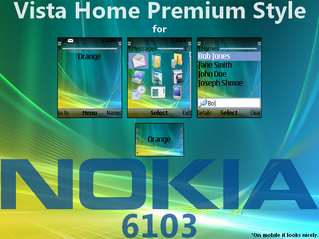 Vista Home Nokia 6103 128x160
