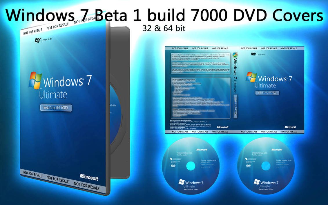 Windows 7 7000 Beta 1 Covers