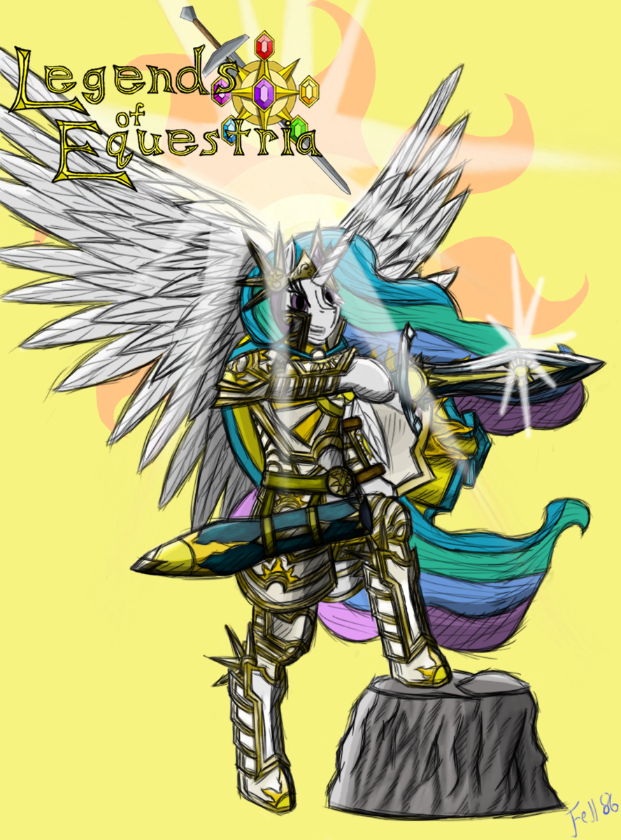 Legends of Equestria: Queen Celestia by fellroar86 on DeviantArt