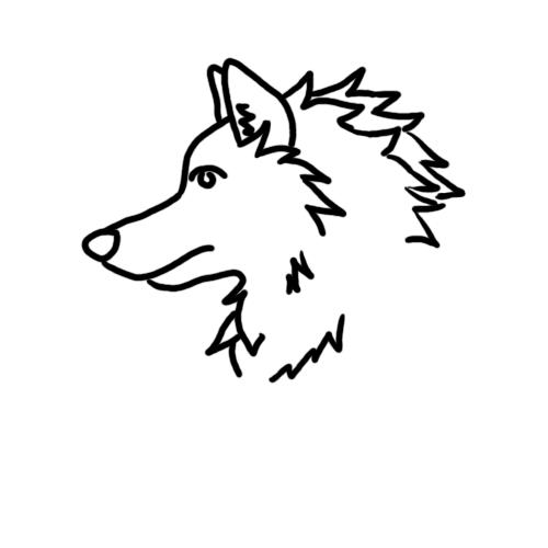 How to draw a Wolf XD