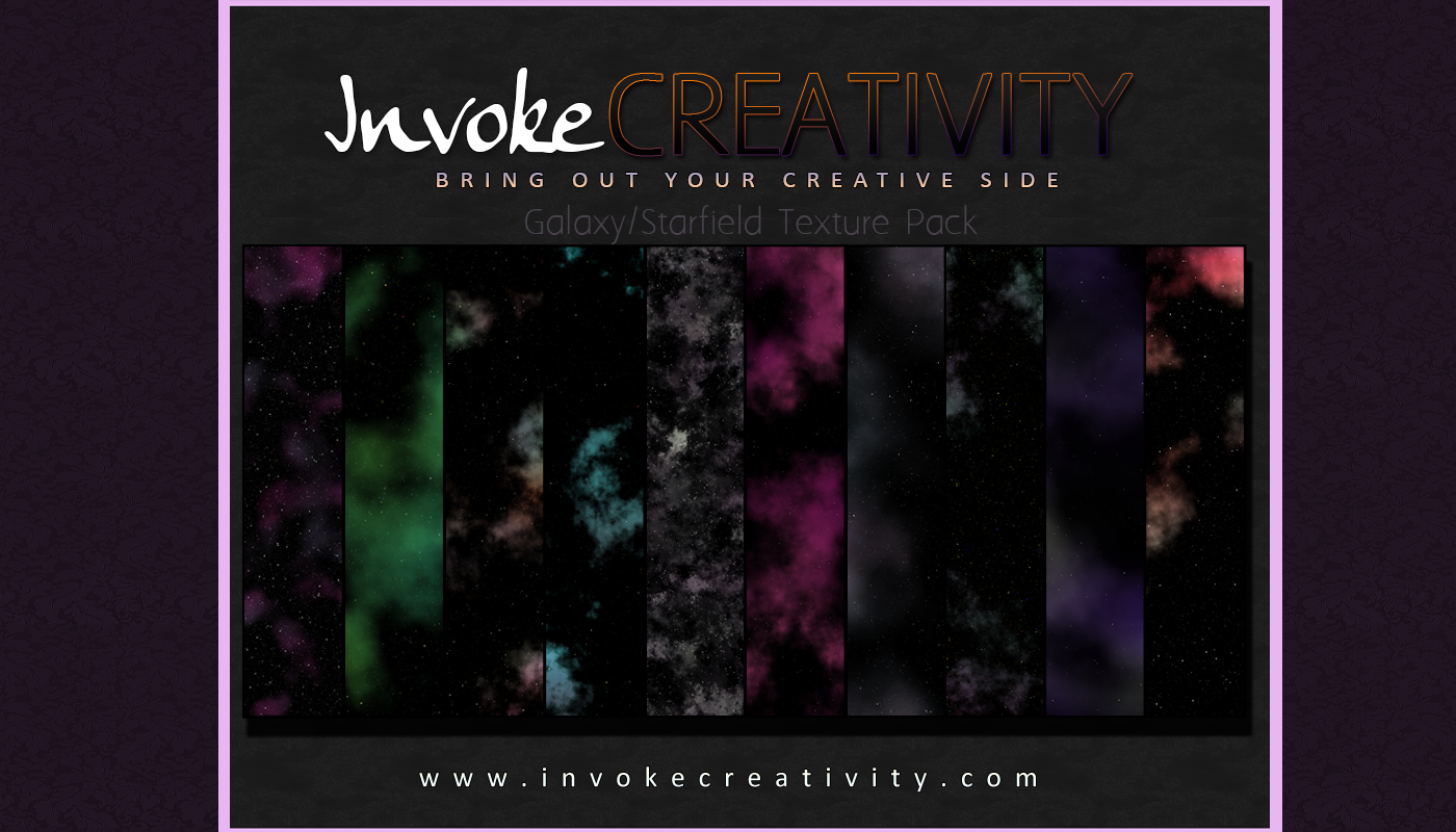 Invoke Creativity - Galaxy/Starfield Texture Pack