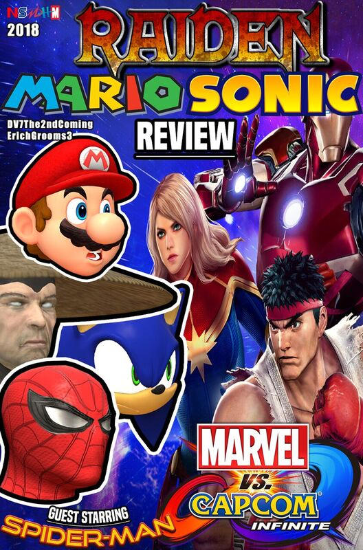 Raiden, Mario And Sonic Review MVCI by DV7The2ndComing on DeviantArt