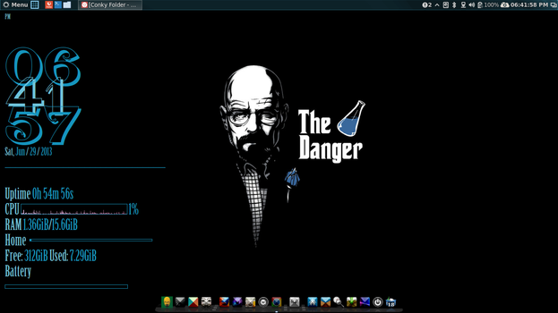 The Danger pack. Conky With Wallpaper