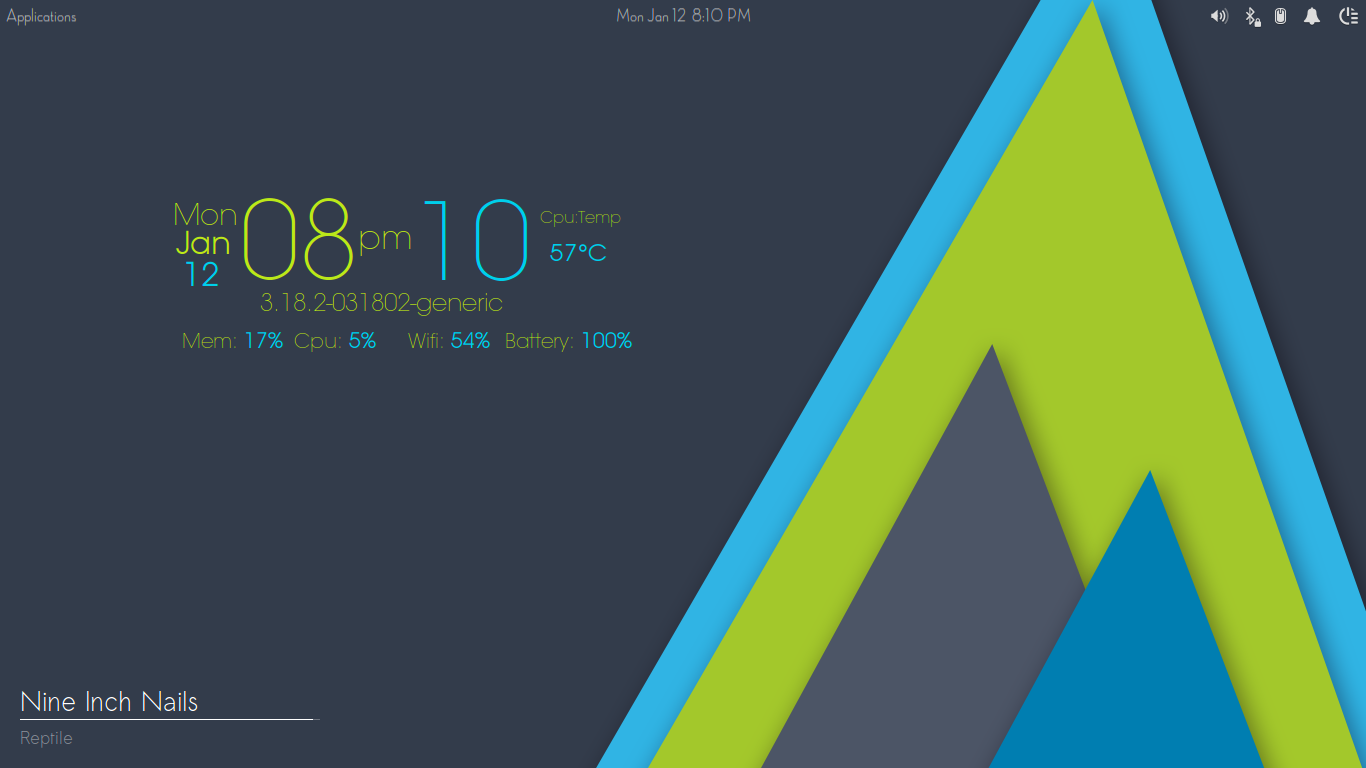 Smooth information updated conky. Conky Manager