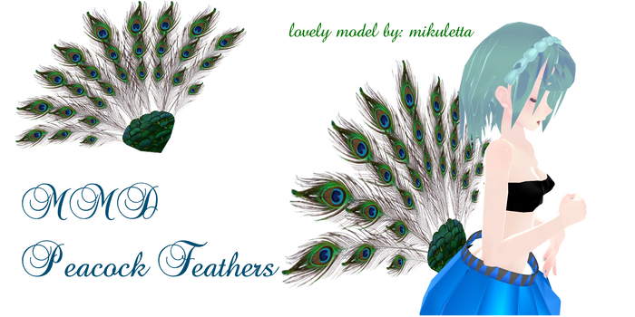 MMD peacock feathers