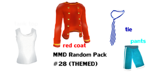 Mmd Random Pack 28 THEMED (male clothing)