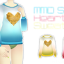 MMD Studded Heart Sweaters (Fits Lat)