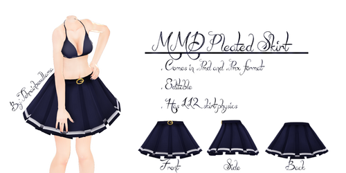 MMD Pleated Skirt