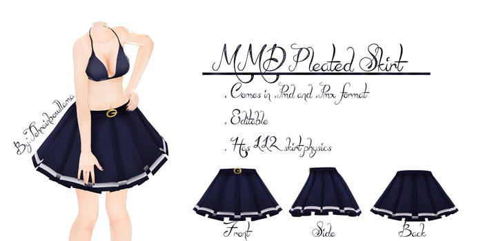 MMD Pleated Skirt