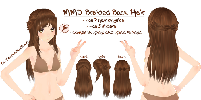 MMD Braided Back Hair