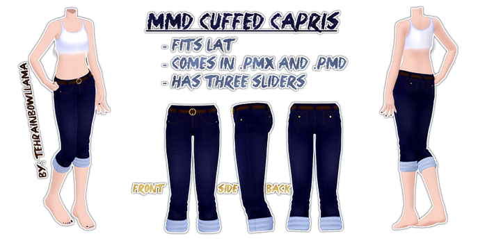 MMD Cuffed Capris
