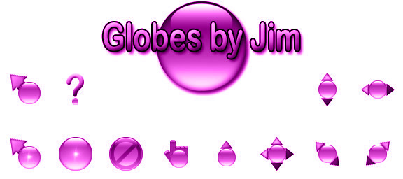 Globes by Jim - Purple