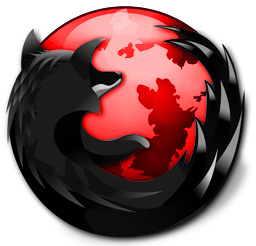 Firefox black and red