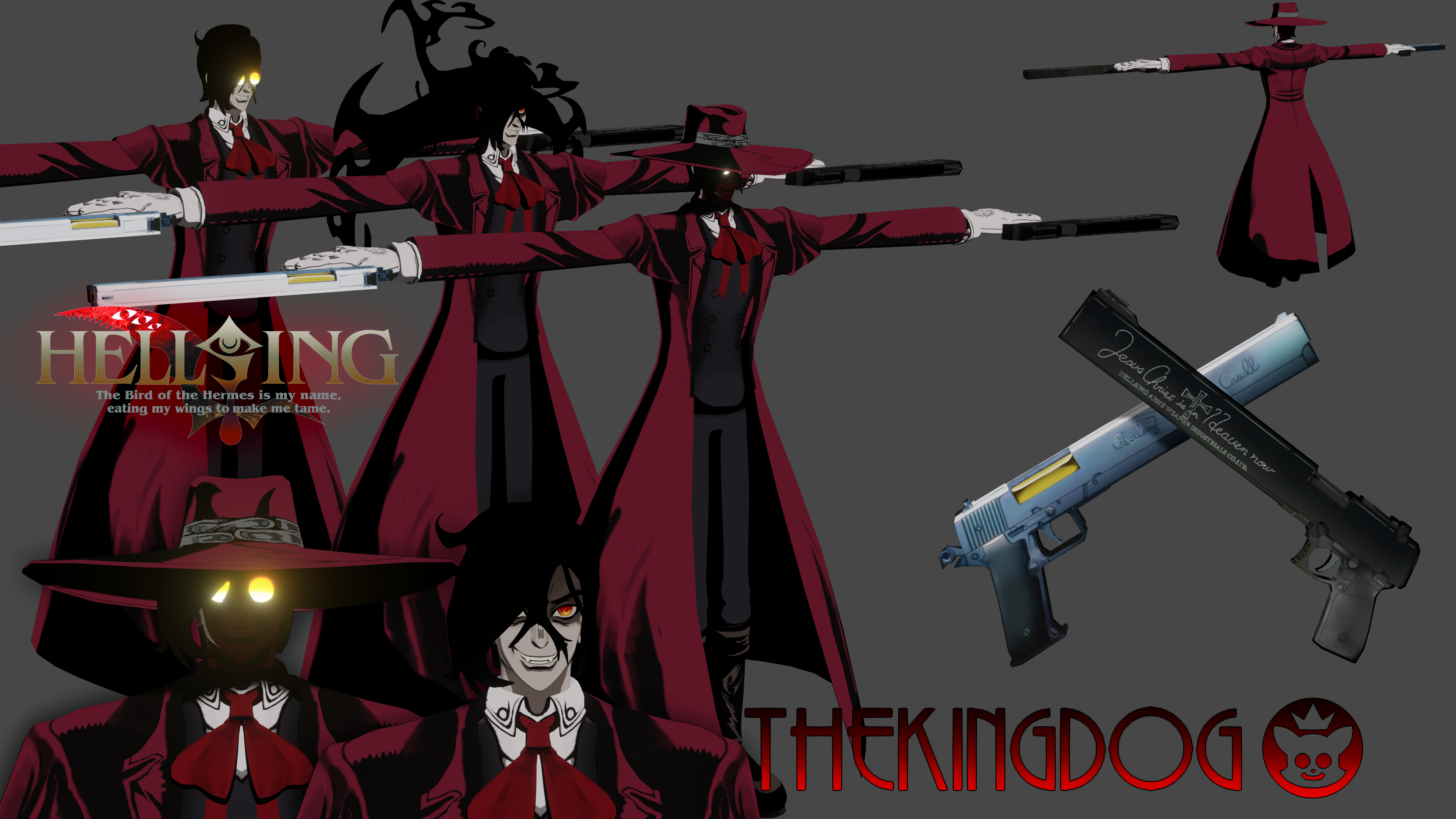 Alucard - Hellsing 3D model 3D printable