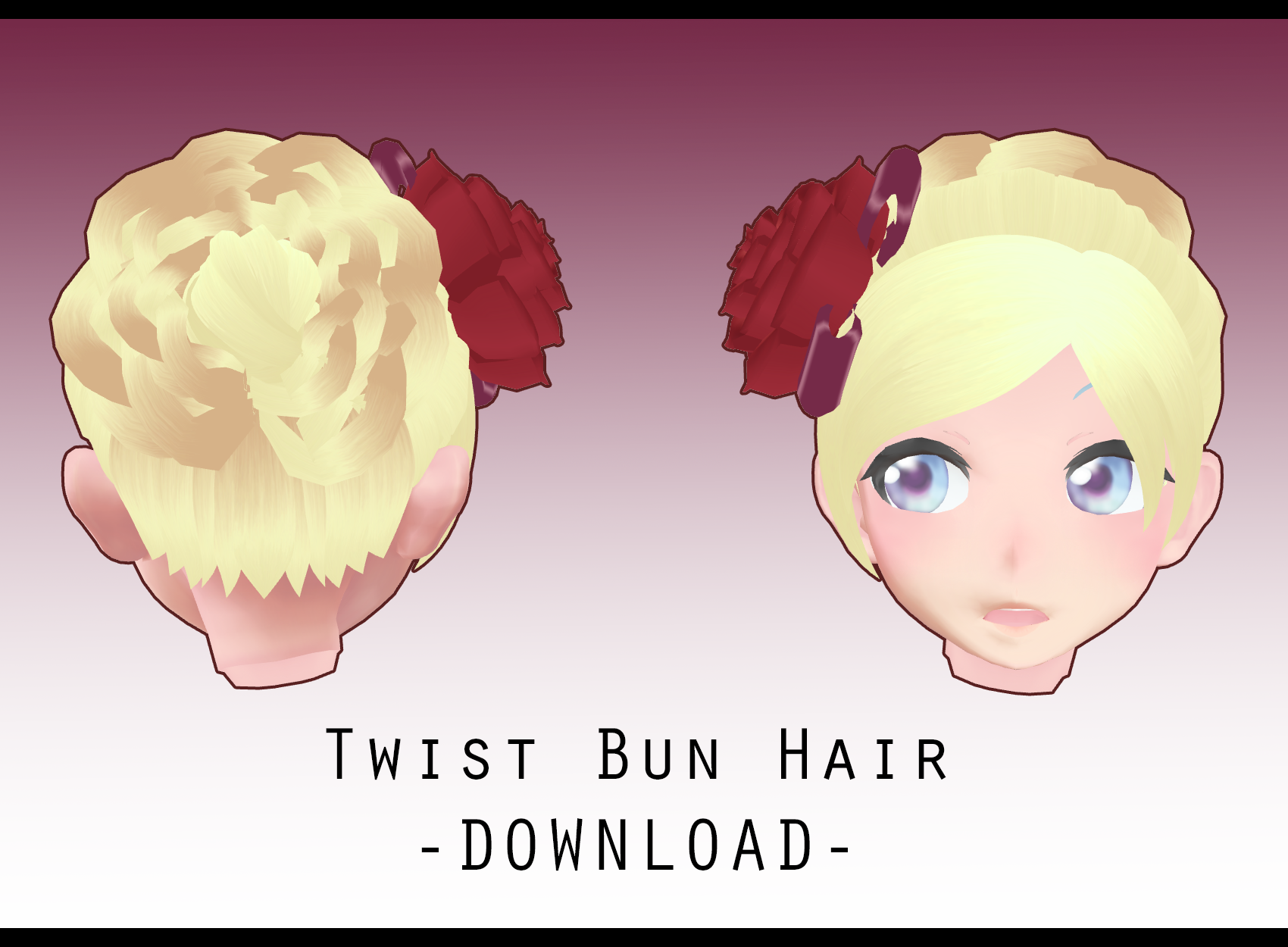 Twist Bun Hair [ DOWNLOAD ]