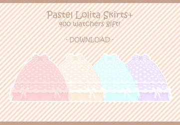 400 Watchers Gift! Pastel Lolita Skirts [DOWNLOAD]