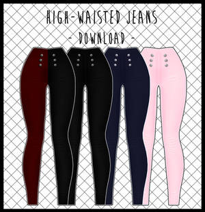 High-Waisted Jeans [ DOWNLOAD ]