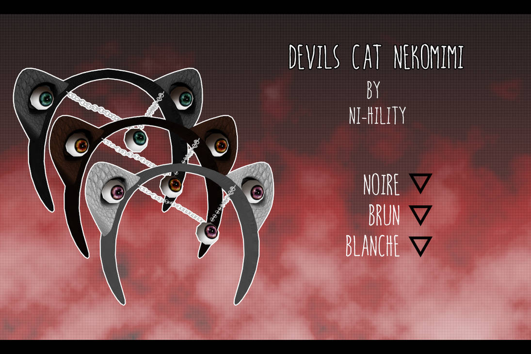 Devils Cat Nekomimi [ DL ] by PeachMilk3D on DeviantArt