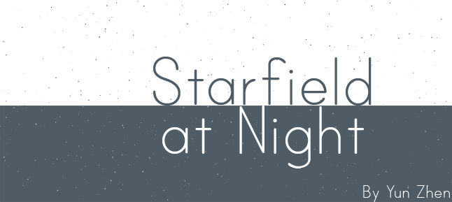 Starfield at Night by Yun-Zhen