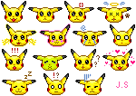 Pikachu Emoticons