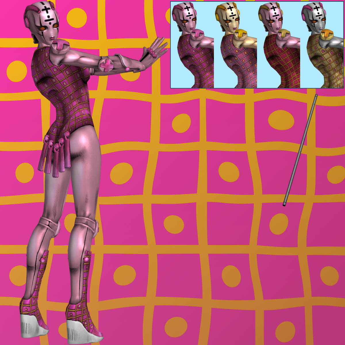 JJBA EoH Spice Girl - XNALara XPS by PharaohIllusion on DeviantArt