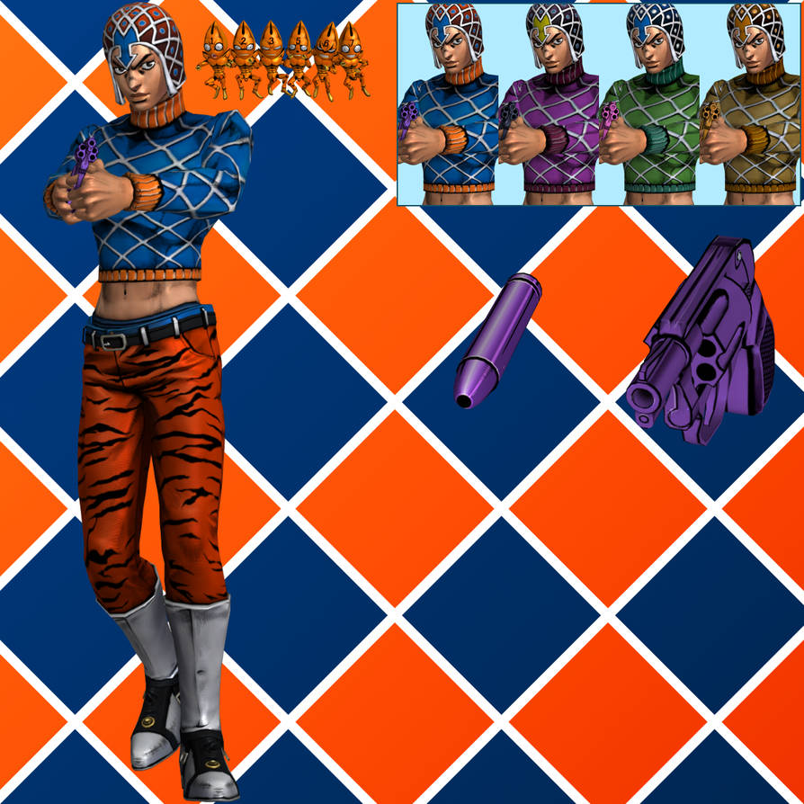 JJBA EoH Mista - XNALara XPS by PharaohIllusion on DeviantArt