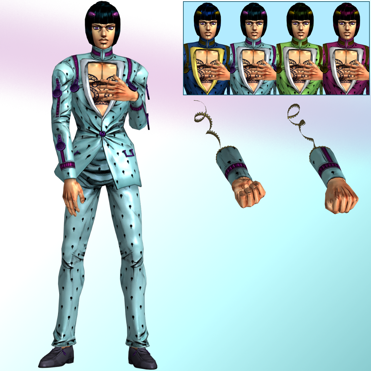 JJBA EoH Bruno - XNALara XPS by PharaohIllusion on DeviantArt