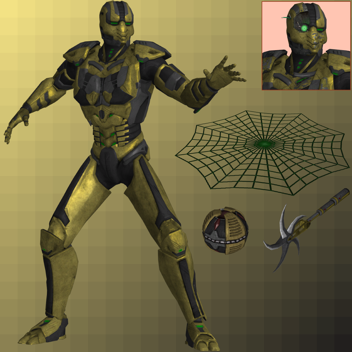 MK2011 Cyrax (Default) XNALara XPS by PharaohIllusion on DeviantArt