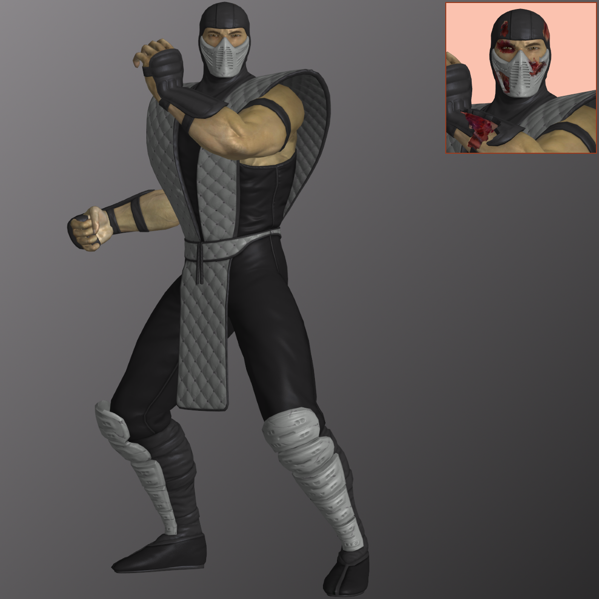 MK2011 RetroNinja Male (MK2) - XNALara XPS by PharaohIllusion on DeviantArt