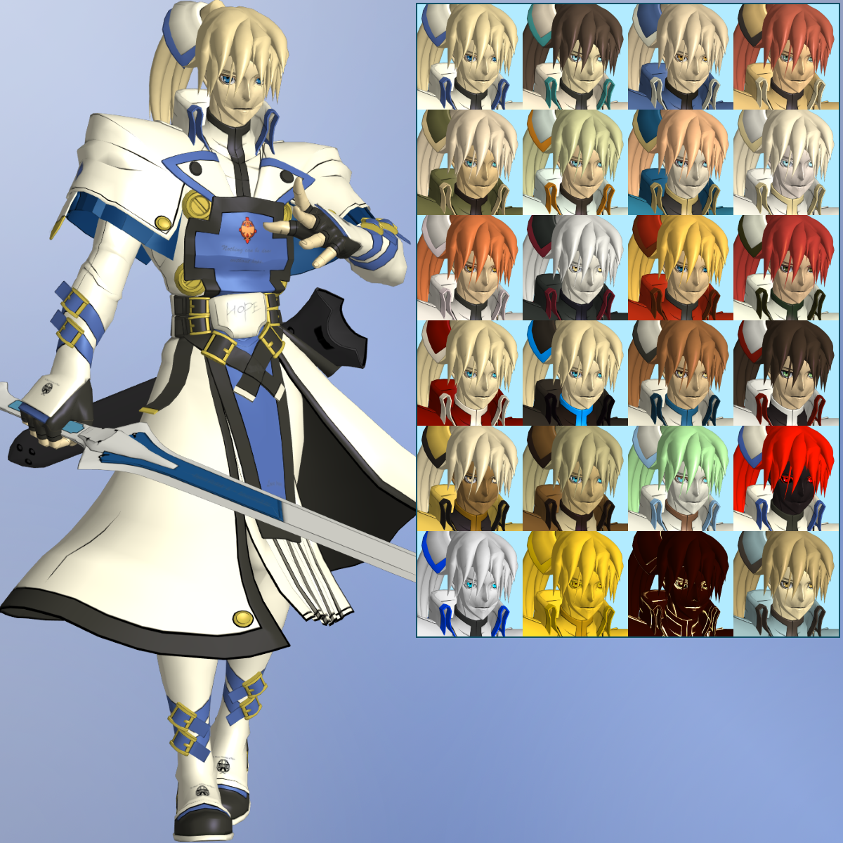 guilty gear xrd 3d models guilty gear xrd 3d models