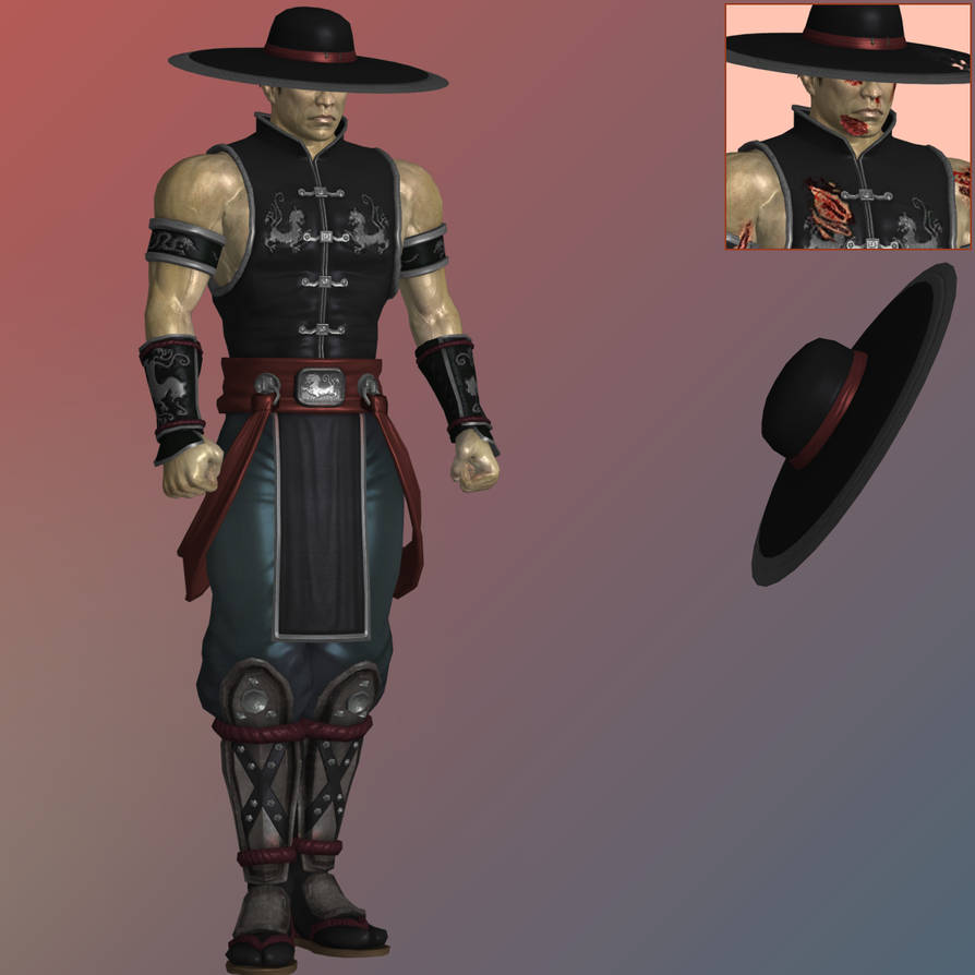 MK2011 Kung Lao (Default) - XNALara XPS by PharaohIllusion on DeviantArt