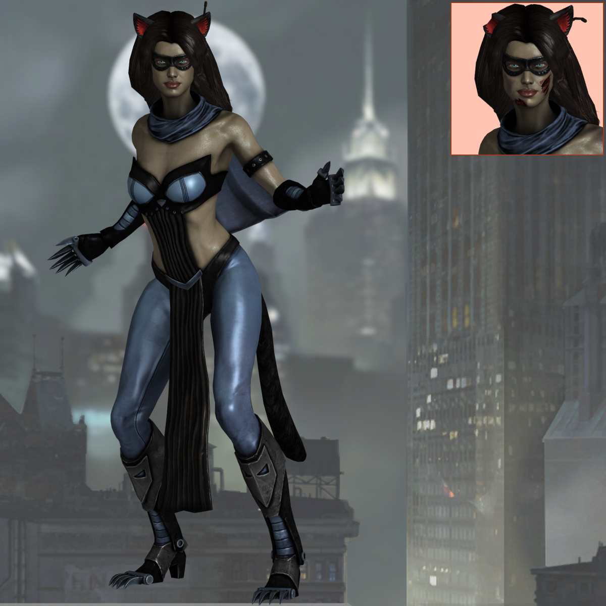IGAU Catwoman (Ame-Comi) - XNALara XPS by PharaohIllusion on DeviantArt, image size:1200x1200
