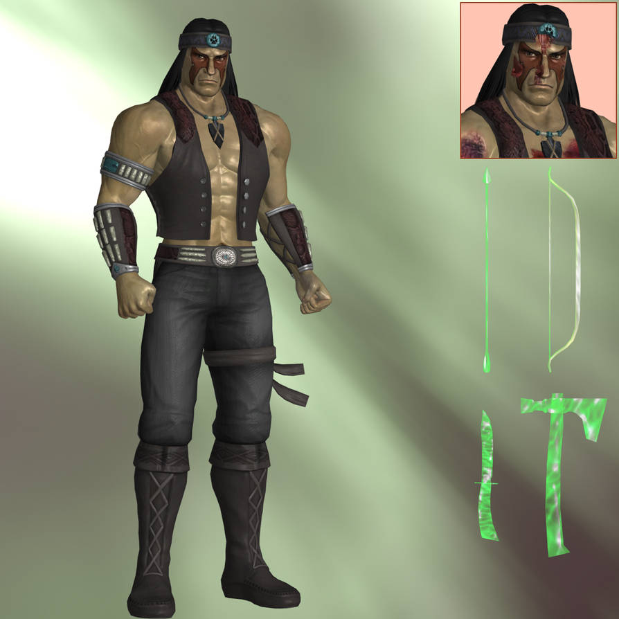 MK2011 Nightwolf (Default) - XNALara XPS by PharaohIllusion on DeviantArt
