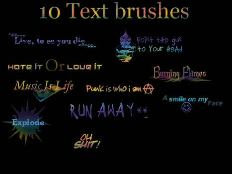 text brushes 2