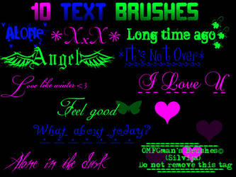 Text Brushes.