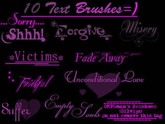 TEXT BRUSHES..